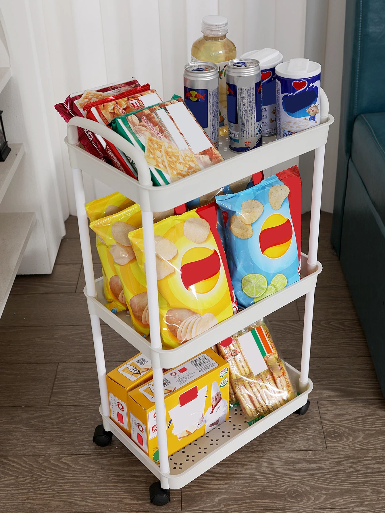 Multi-layer Small Cart Storage Rack