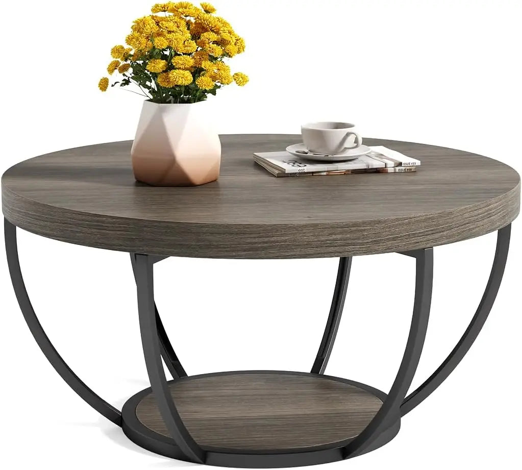32" Round Marble Coffee Table
