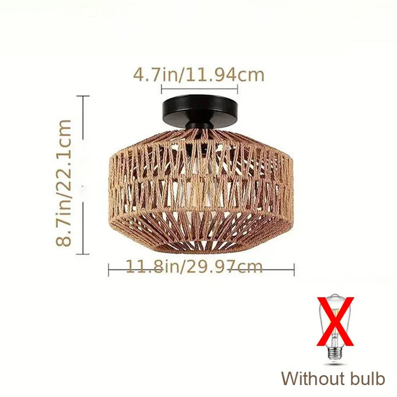 Natural Bamboo Ceiling Chandelier