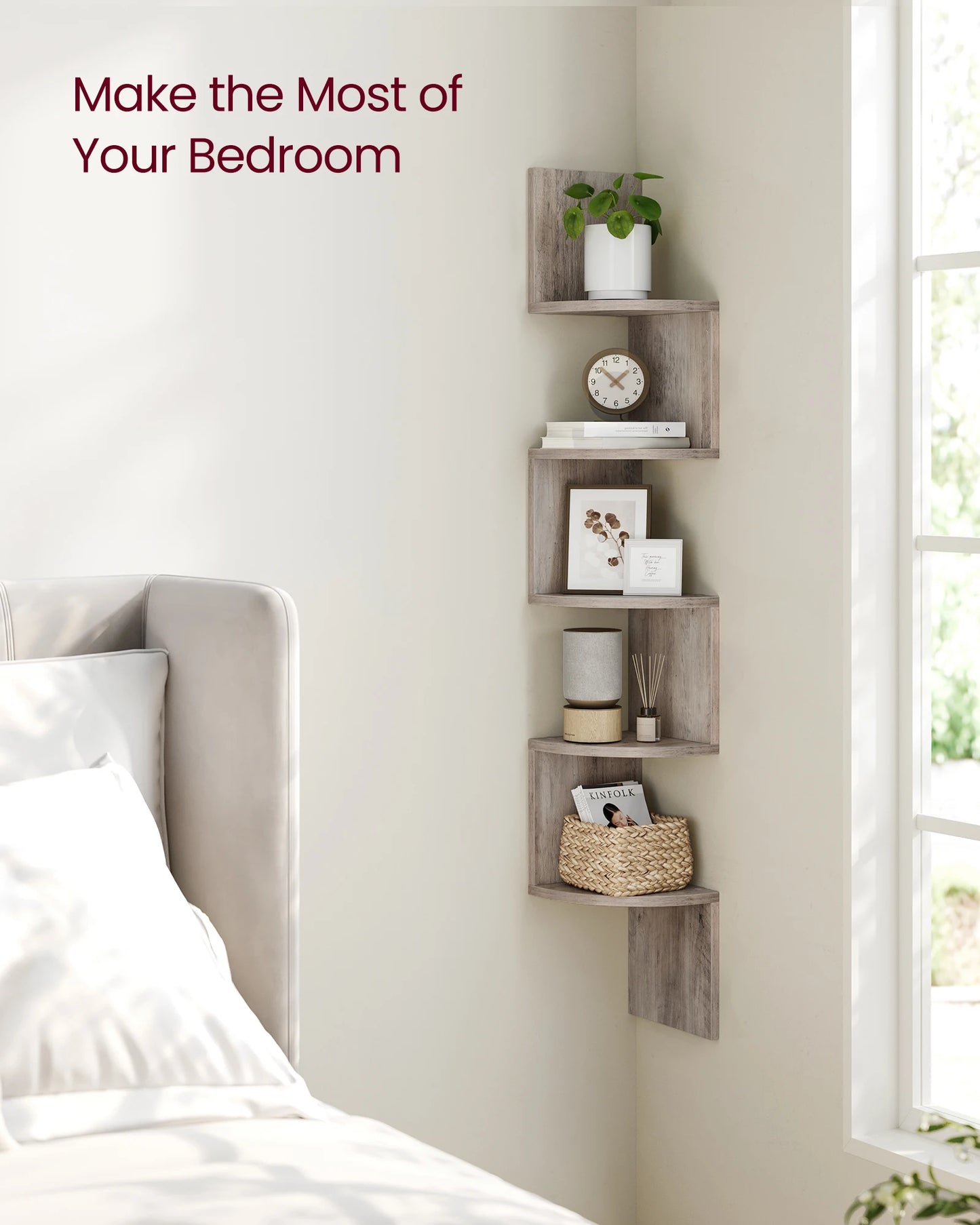Wall Moun tCorner Shelf
