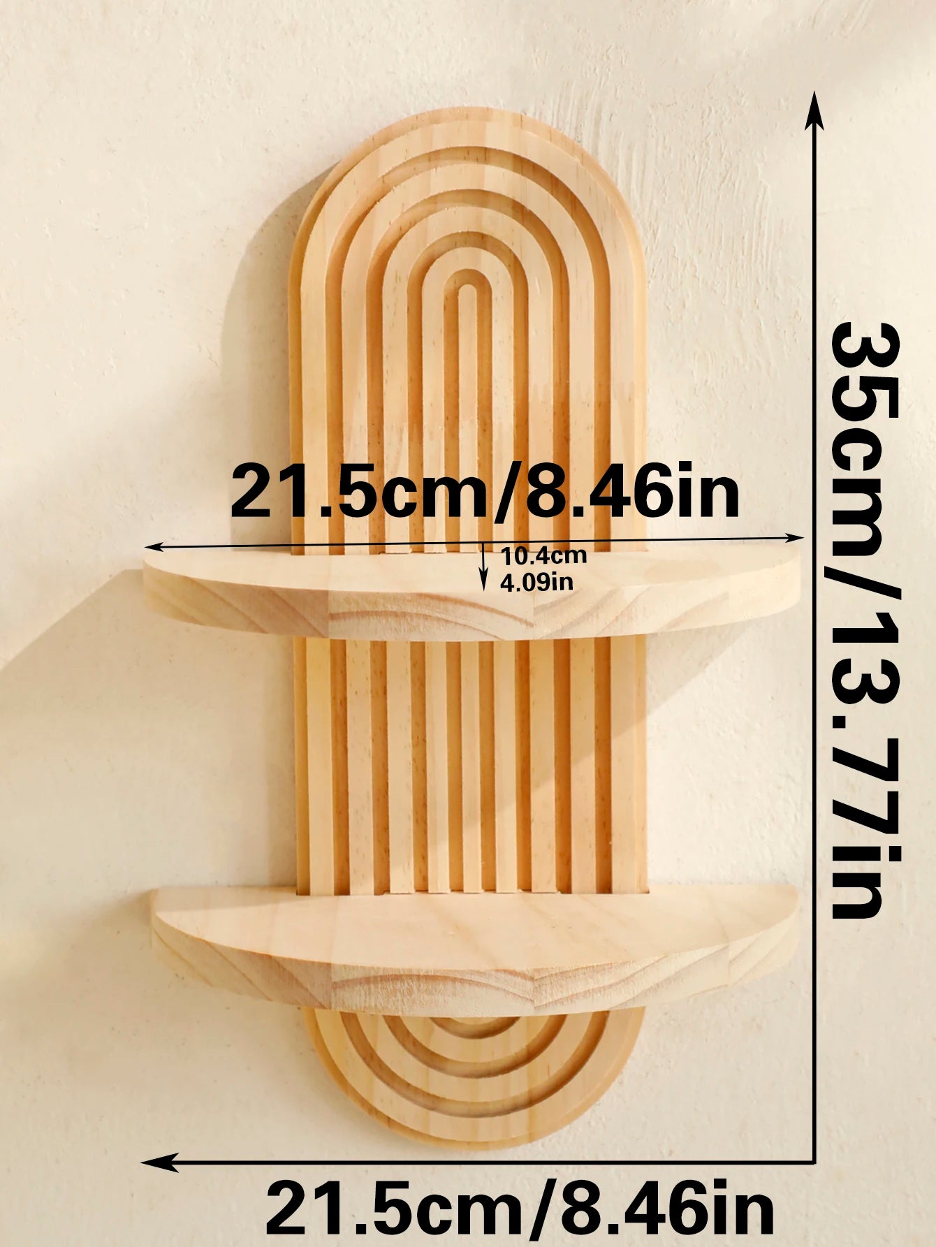 Boho Style Wooden Wall Shelves