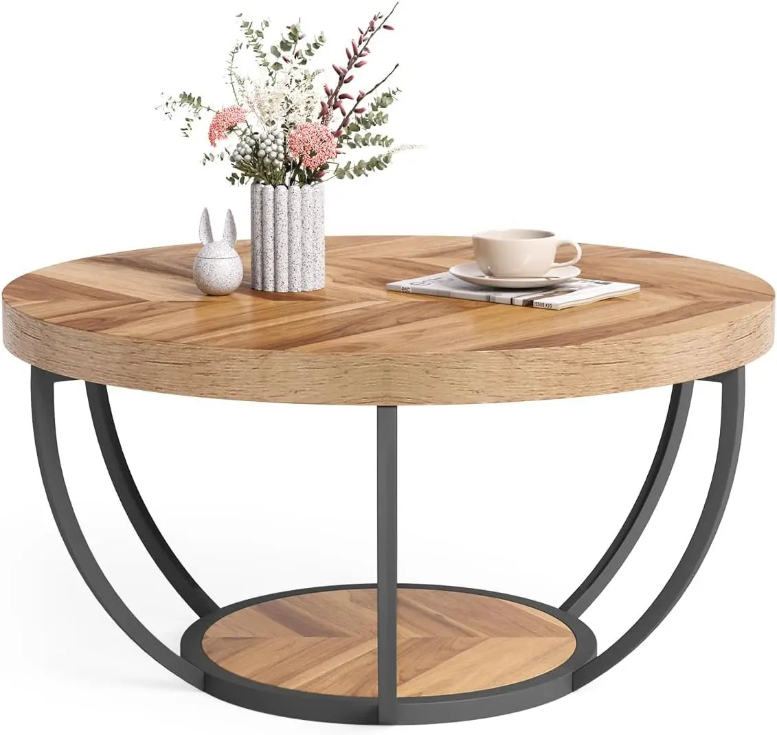 32" Round Marble Coffee Table