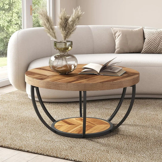 32" Round Marble Coffee Table