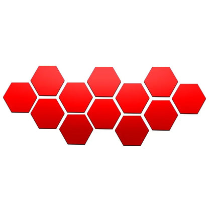 3D Hexagon Mirror Wall Sticker