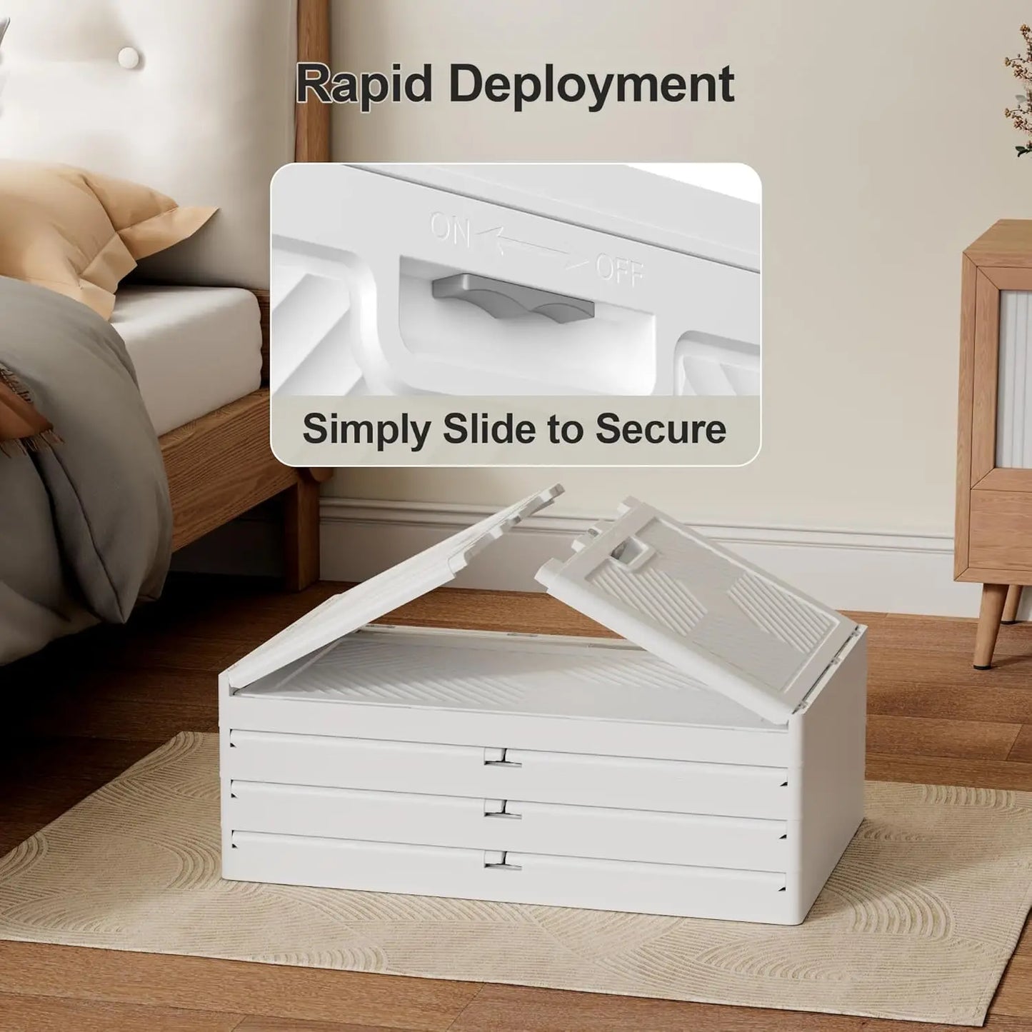 Folding Storage Bins Organizer