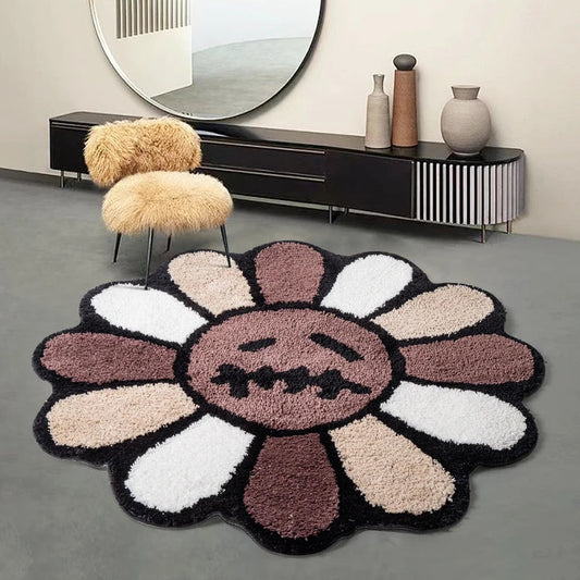 Smiling Face Tufted Rug