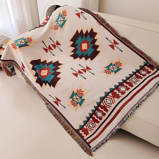Oversized Boho Throw Blanket