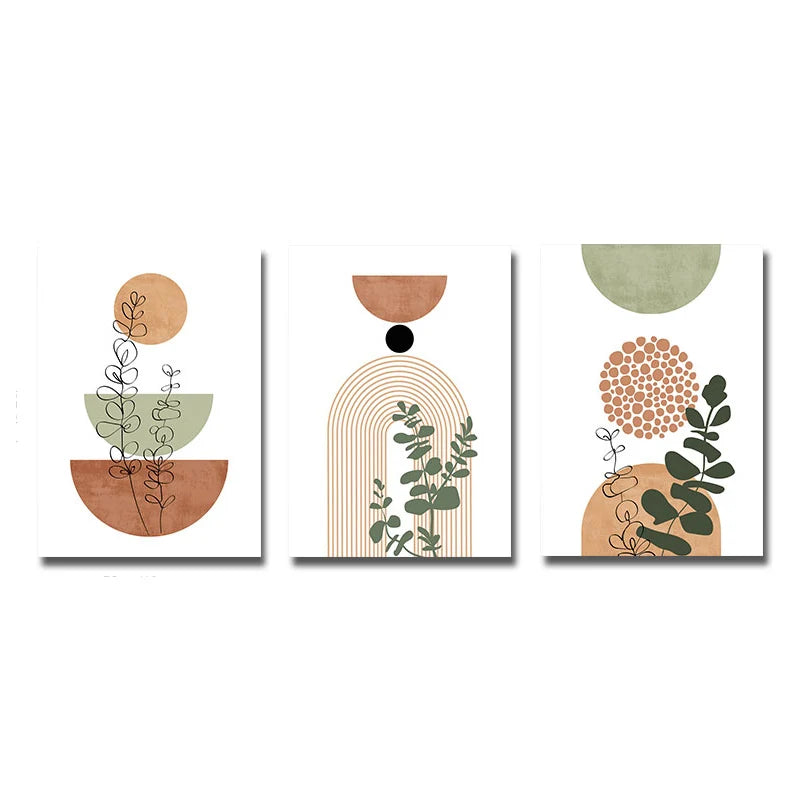 Botanical Geometry Wall Prints