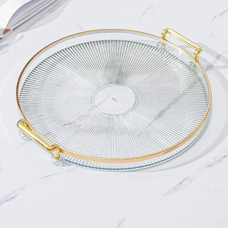 Round Storage Table Tray