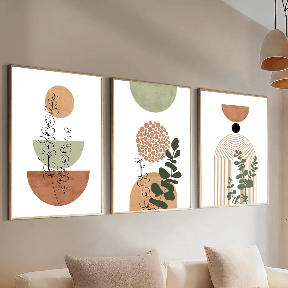 Botanical Geometry Wall Prints