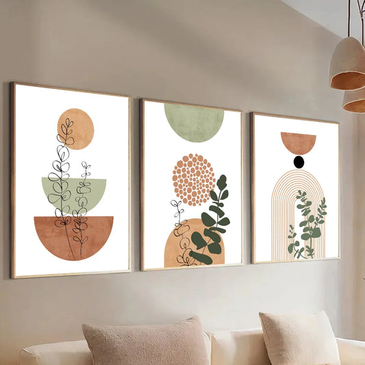 Botanical Geometry Wall Prints