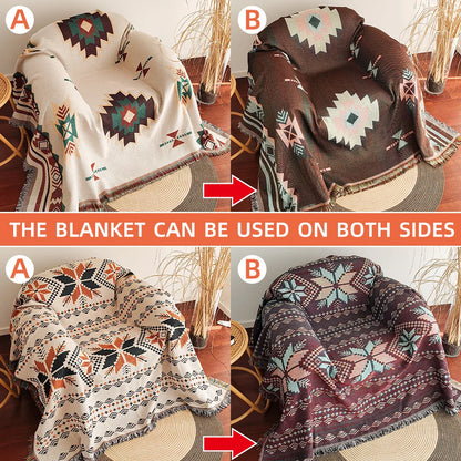 Oversized Boho Throw Blanket