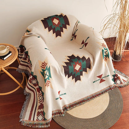 Oversized Boho Throw Blanket