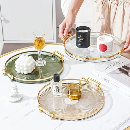 Round Storage Table Tray