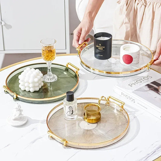 Round Storage Table Tray