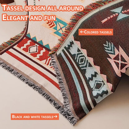 Oversized Boho Throw Blanket