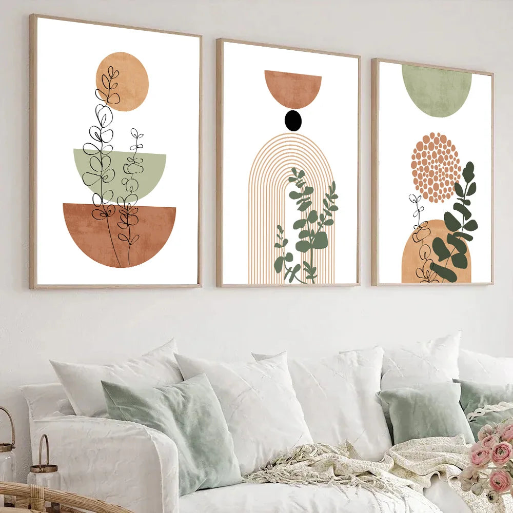 Botanical Geometry Wall Prints