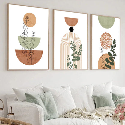 Botanical Geometry Wall Prints