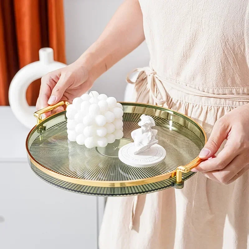 Round Storage Table Tray