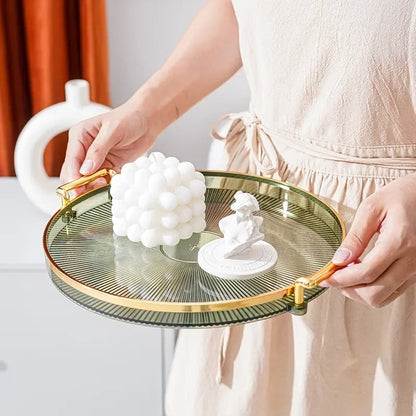 Round Storage Table Tray
